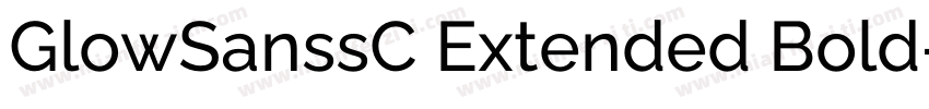 GlowSanssC Extended Bold字体转换